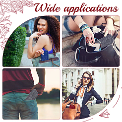 6шт 3-цветный фетровый футляр для очков AJEW-WR0001-61