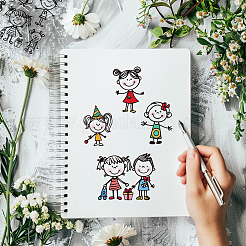 Изготовленные на заказ пластиковые прозрачные штампы из ПВХ DIY-WH0448-0669