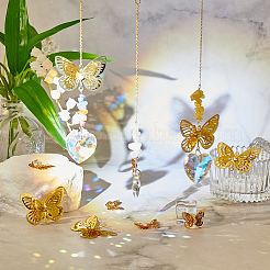 12 шт. 2 стиля латунных звеньев/соединителей&nbsp;KK-NB0004-04LG