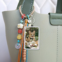 Термоперенос пустой держатель удостоверения личности из искусственной кожи&nbsp;AJEW-WH20018-184