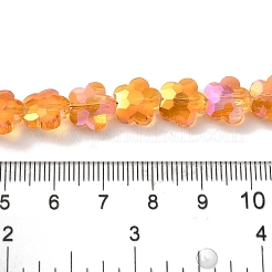 Стеклянные бусины с гальваническим покрытием &nbsp;EGLA-B006-04A-HR01