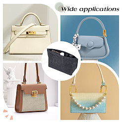 2 шт. 2-х стильный вставной органайзер для фетровой сумки AJEW-GO0001-28B