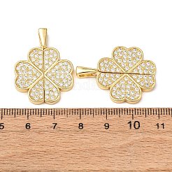 Латунные микропаве кубические цирконии открывающиеся подвески&nbsp;KK-D012-03G