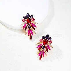 Серьги-гвоздики из сплава с микропаве из настоящего 18-каратного циркония&nbsp;IN6700-3