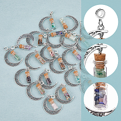 2 комплект европейских подвесок-шармов в виде луны из сплава&nbsp;PALLOY-FI0001-03