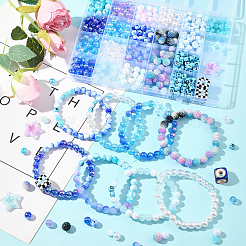 Наборы для самостоятельного изготовления браслетов из акриловых бусин&nbsp;DIY-FS0008-76