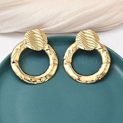 Серьги-гвоздики из нержавеющей стали 304&nbsp;EJEW-K268-63G