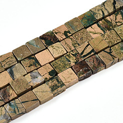 Нити бусин из натурального камня вердит G-N346-05A-02