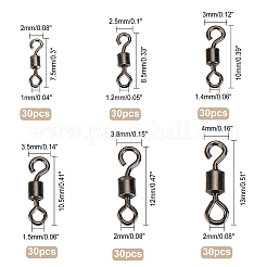 180шт 6-х стильный латунный рыболовный роликовый подшипник-соединитель FIND-FH0003-32