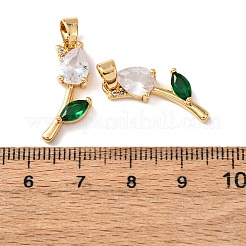 Латунные микро проложить кубического циркония подвески&nbsp;KK-A284-13G-03