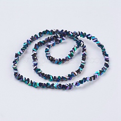 Стеклянные бусины с гальваническим покрытием &nbsp;EGLA-J145-4mm-FP05