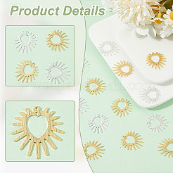 20шт 2 цвета латунные подвески&nbsp;KK-BC0012-96