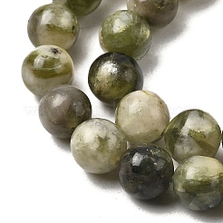 Нити бусин из натурального зеленого лепидолита G-K350-C01-8mm