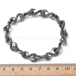 Браслеты-цепочки из нержавеющей стали 304 для мужчин и женщин&nbsp;BJEW-D385-03AS