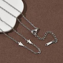 Ожерелья из нержавеющей стали 304 для женщин и мужчин&nbsp;NJEW-K292-01K-P