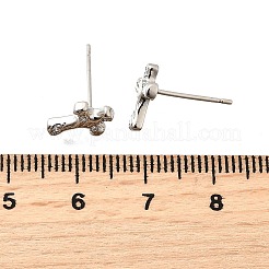 Серьги-гвоздики из циркония EJEW-M103-07P