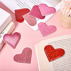 8 шт. 4-цветная блестящая закладка из искусственной кожи&nbsp;AJEW-TA0001-68