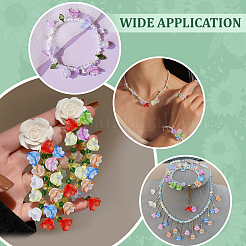 500 шт. Прозрачные акриловые бусины&nbsp;TACR-ME0001-01