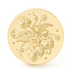 Золотая тональная круглая сургучная печать AJEW-Z034-01G-05