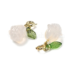 Подвеска из натурального агата в виде розы G-U025-02G