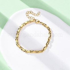 Браслеты-цепочки из нержавеющей стали 304 для женщин&nbsp;BJEW-C076-04G