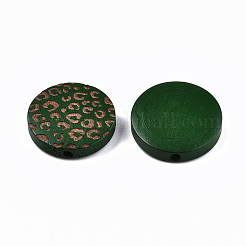 Расписные бусы из натурального дерева WOOD-T021-49B-05