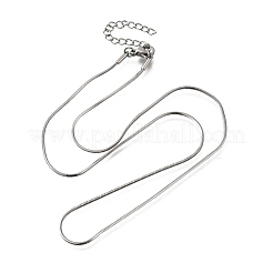 1.2 мм 304 нержавеющая сталь змейка ожерелья для женщин и мужчин STAS-V011-04B-P