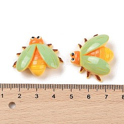 Кабошоны с декодированием из непрозрачной смолы на тему насекомых RESI-M044-02C