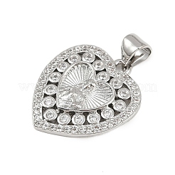 Латунные микро проложить кубического циркония подвески KK-P323-11D-P02