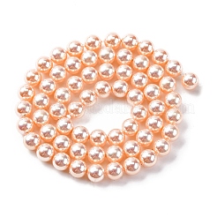 УФ-покрытие перламутровые стеклянные жемчужные бусины нити&nbsp;GLAA-F128-01A-T7