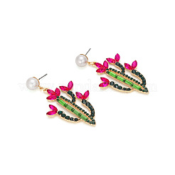 Rhinestone сплава болтающийся серьги FS-WG80587-01