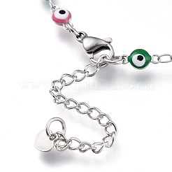 Браслеты из нержавеющей стали 304 BJEW-M203-04P-C