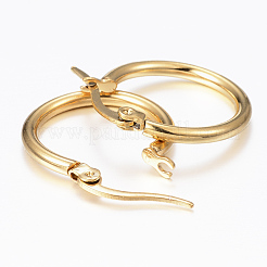 Серьги-кольца из нержавеющей стали 304 EJEW-H344-02G