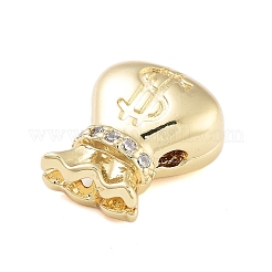 Покрытие стойки латунь микро паве бусины циркония&nbsp;KK-B097-06G