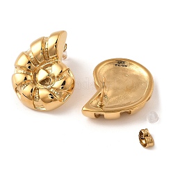 Серьги-гвоздики из нержавеющей стали 304 в форме ракушки&nbsp;STAS-Z101-12G