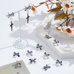 12 шт. латунные серьги-гвоздики&nbsp;KK-ME0002-61