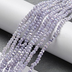 Непрозрачная выпечка окрашенные стеклянные бусы пряди DGLA-F002-03B