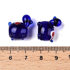 Бусы лэмпворк ручной работы LAMP-N024-36B