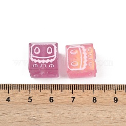 Прозрачные смоляные эмалевые бусины RESI-L047-17