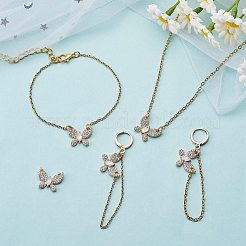 Покрытие стойки латунь микропаве прозрачные подвески из кубического циркония&nbsp;KK-SZ0005-41