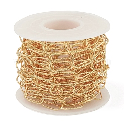 Латунные текстурированные овальные звенья цепи CHC-M025-26A-G