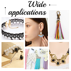 200 шт. 2-х цветные железные концы ленты IFIN-OC0001-06