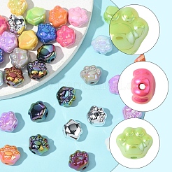 32шт акриловые бусины с УФ-покрытием PACR-FS0001-04