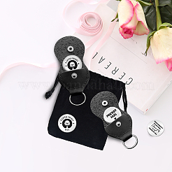 Набор плоских круглых двухсторонних гравированных памятных монет из нержавеющей стали для лиц AJEW-GL0001-99C