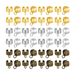 60 шт. 3-х цветная латунная фурнитура для ушей&nbsp;KK-PH0014-09