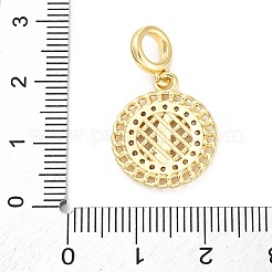 Латунные прозрачные кубические цирконии европейские подвески KK-D325-28G-07