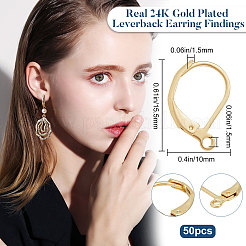 50 шт. фурнитура для сережек из нержавеющей стали 304 STAS-BBC0001-44G