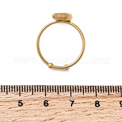 Регулируемые эмалированные манжеты из нержавеющей стали 304 для женщин&nbsp;LS-RJEW-B152-01G-01