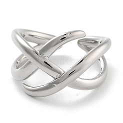 Змеиная стойка покрытие латунь открытые манжеты кольца&nbsp;RJEW-Z059-19P