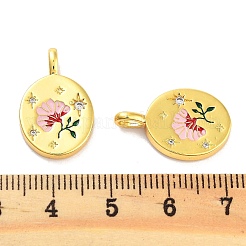 Покрытие стойки латунь микропаве прозрачные подвески из кубического циркония KK-M293-30G